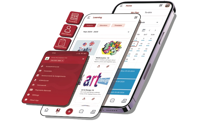 classter mobile app mockup
